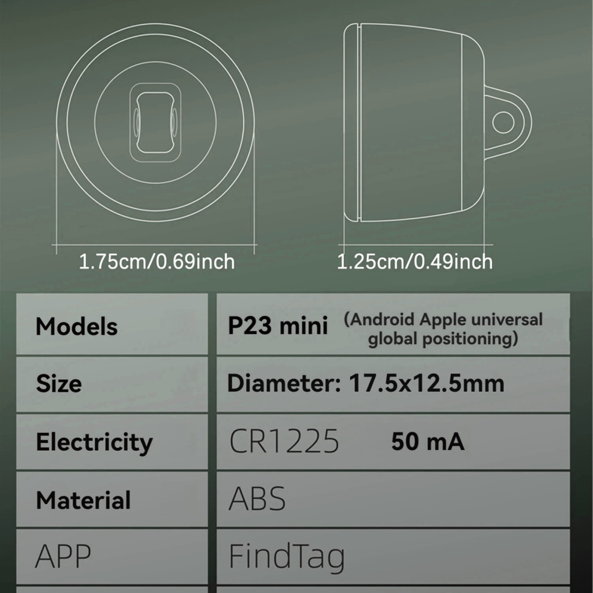 Tracker voor Hond Mini 2,7 g Bluetooth – Vindbaar met FindTag App - Hebbr