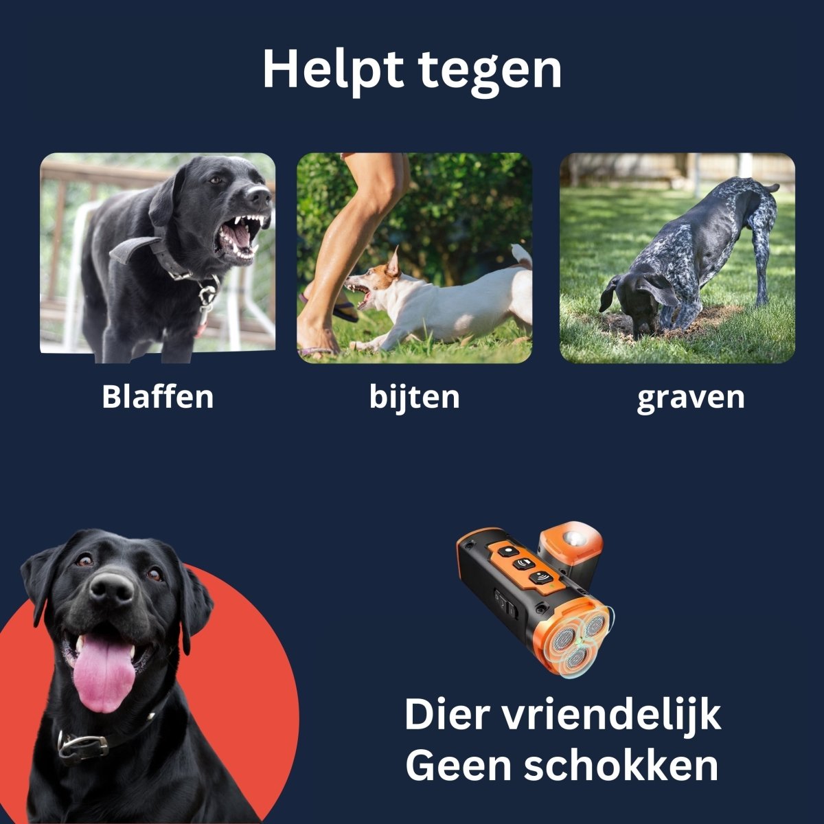 Trainmate - Zachte training voor een blafvrije omgeving - Hebbr