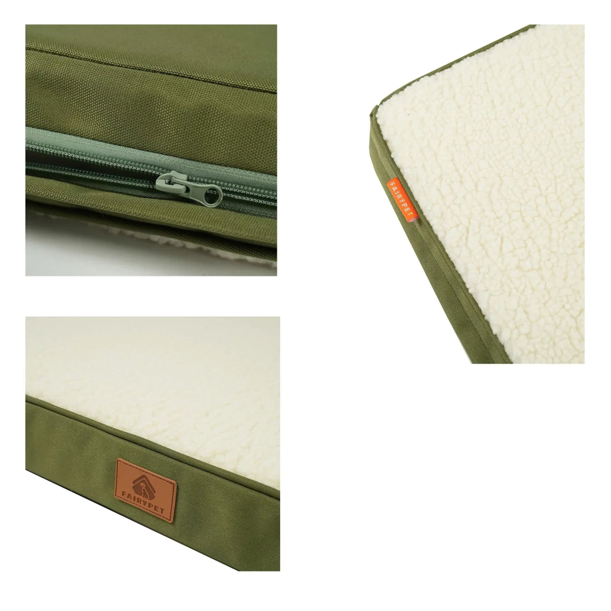 Verwijderbare Wasbare Hondenmat - Vochtbestendig Kort Pluche, Comfortabel voor Alle Seizoenen - Hebbr