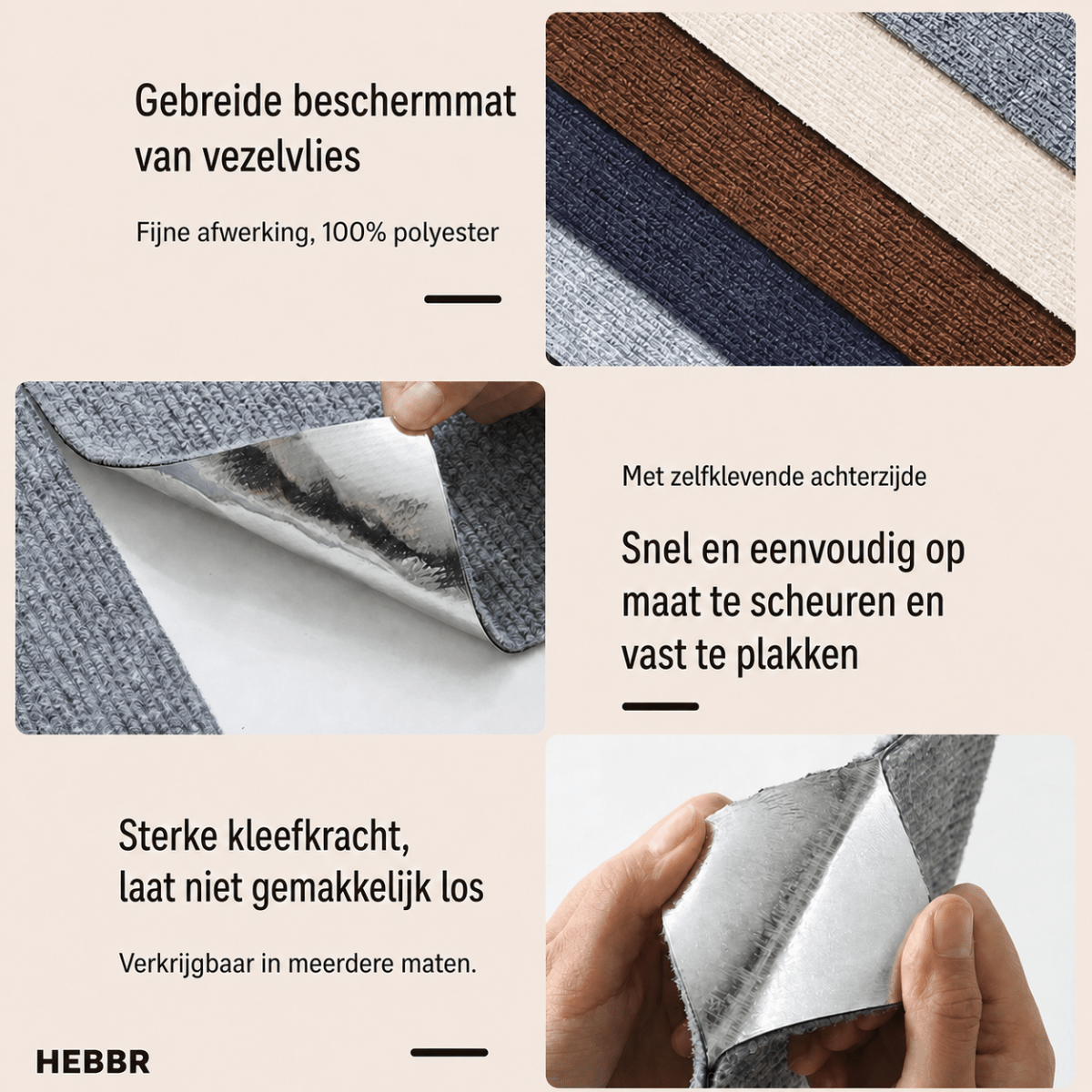 Wandkrabplank Zelfklevend - Hebbr