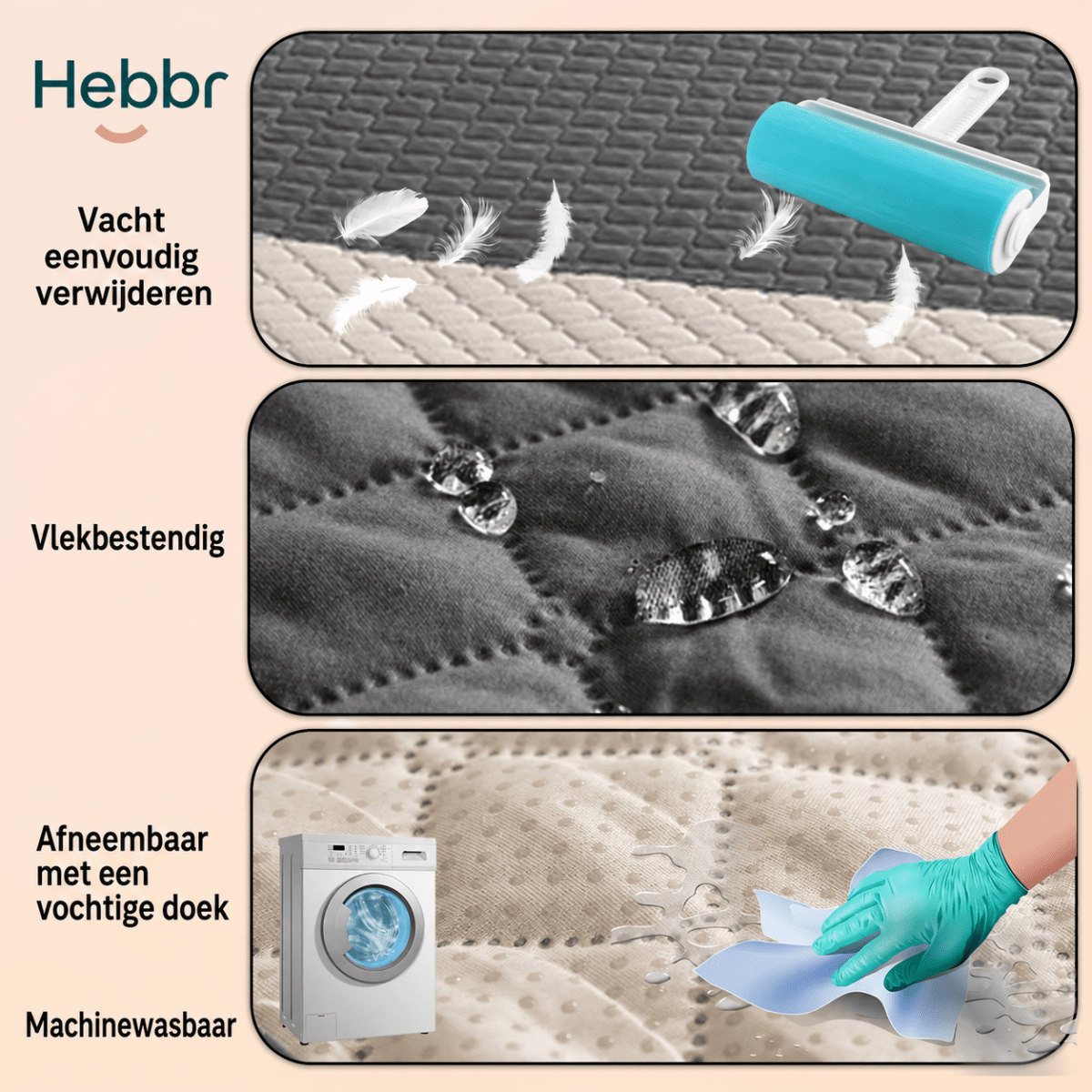Waterdichte Bedhoes - Hebbr