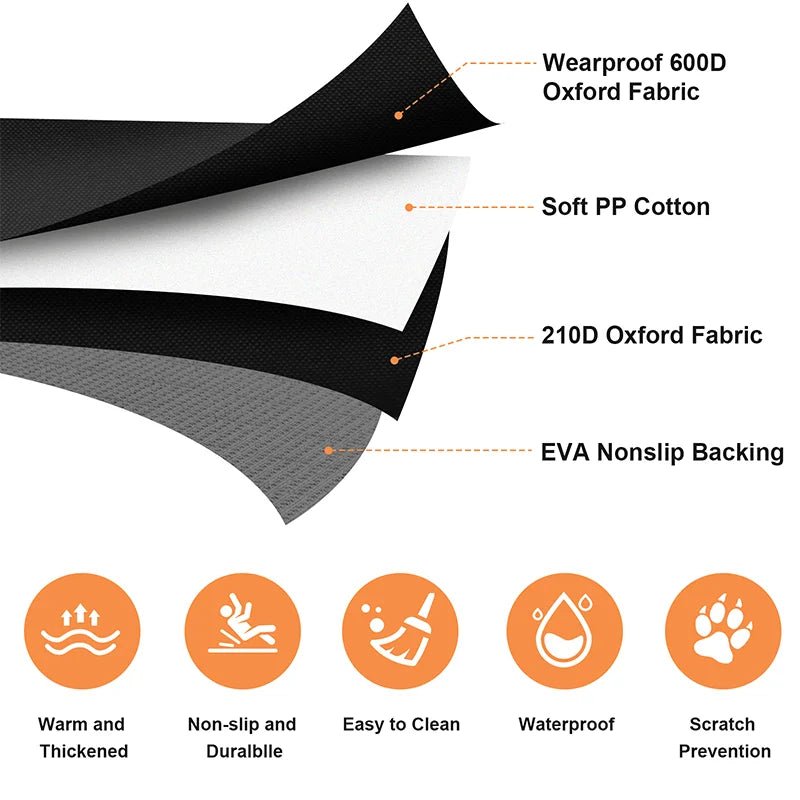 Waterdichte Hond Auto Zitting Deksel – Universele Pasvorm & Eenvoudig Schoon te Maken - Hebbr