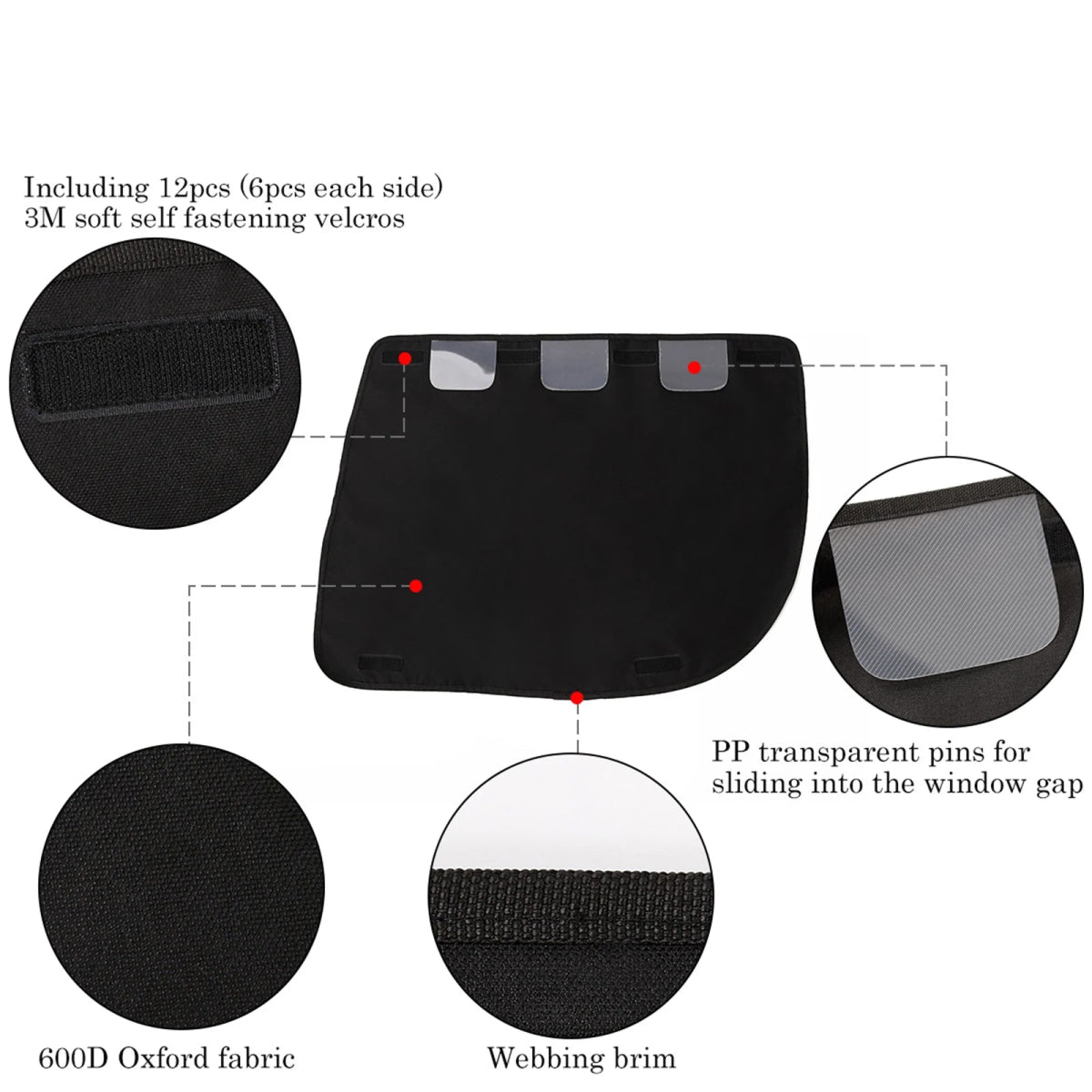 Waterdichte Honden Autodeur Beschermer 2 - Pack - Krassenbestendig en Machinewasbaar, Universele Pasvorm - Hebbr