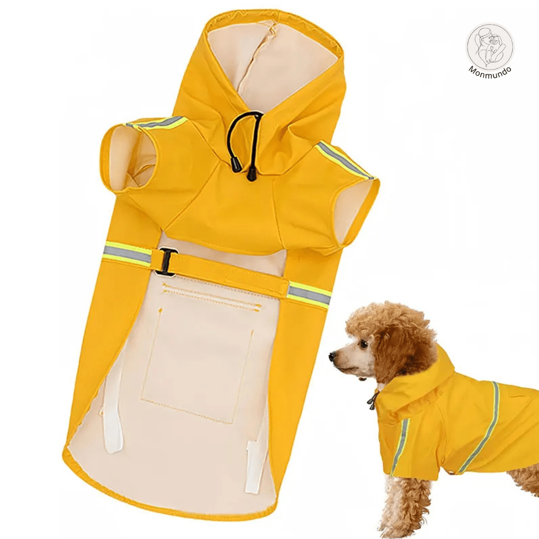 Waterdichte Honden Regenjas – Reflecterend, Comfortabel en Verstelbaar - Hebbr