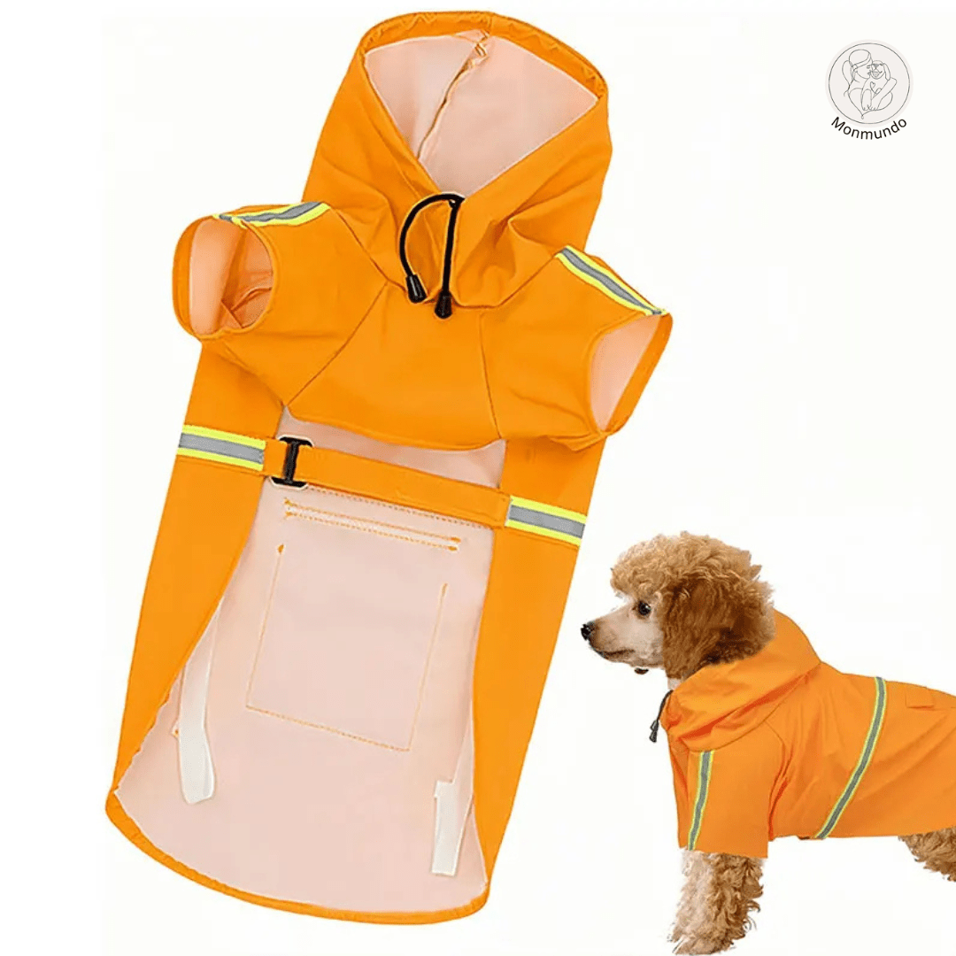Waterdichte Honden Regenjas – Reflecterend, Comfortabel en Verstelbaar - Hebbr