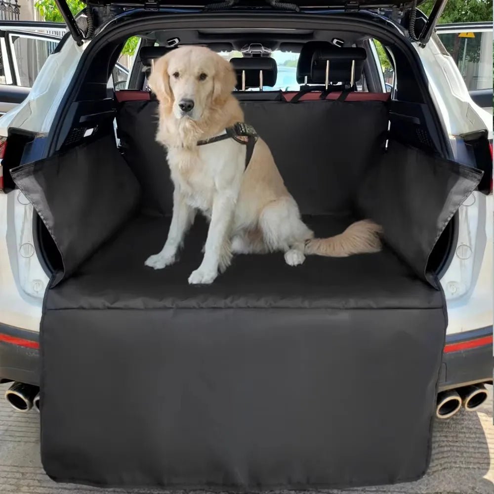 Waterdichte Hondenachterbankhoes van 600D Oxford Stof - Zwarte SUV Cargo Liner voor Huisdieren - Hebbr