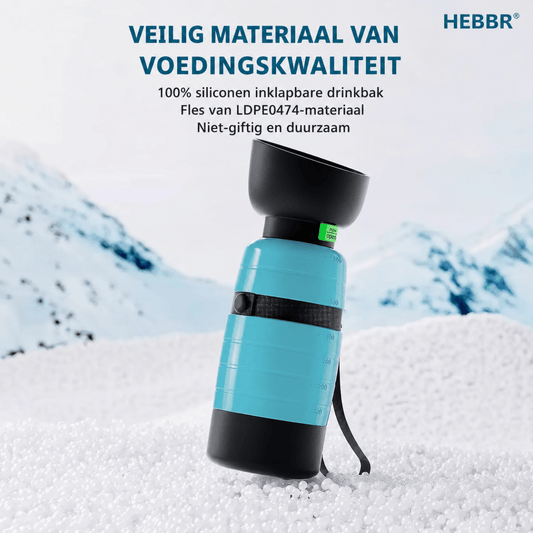 Waterfles Voedselcontainer - Hebbr