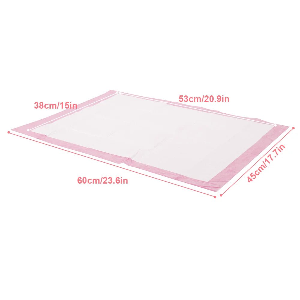 Wegwerp Hondenluiers 50 Stuks, Sneldrogend en Absorberend, Maten 60x90 cm en 60x60 cm - Hebbr