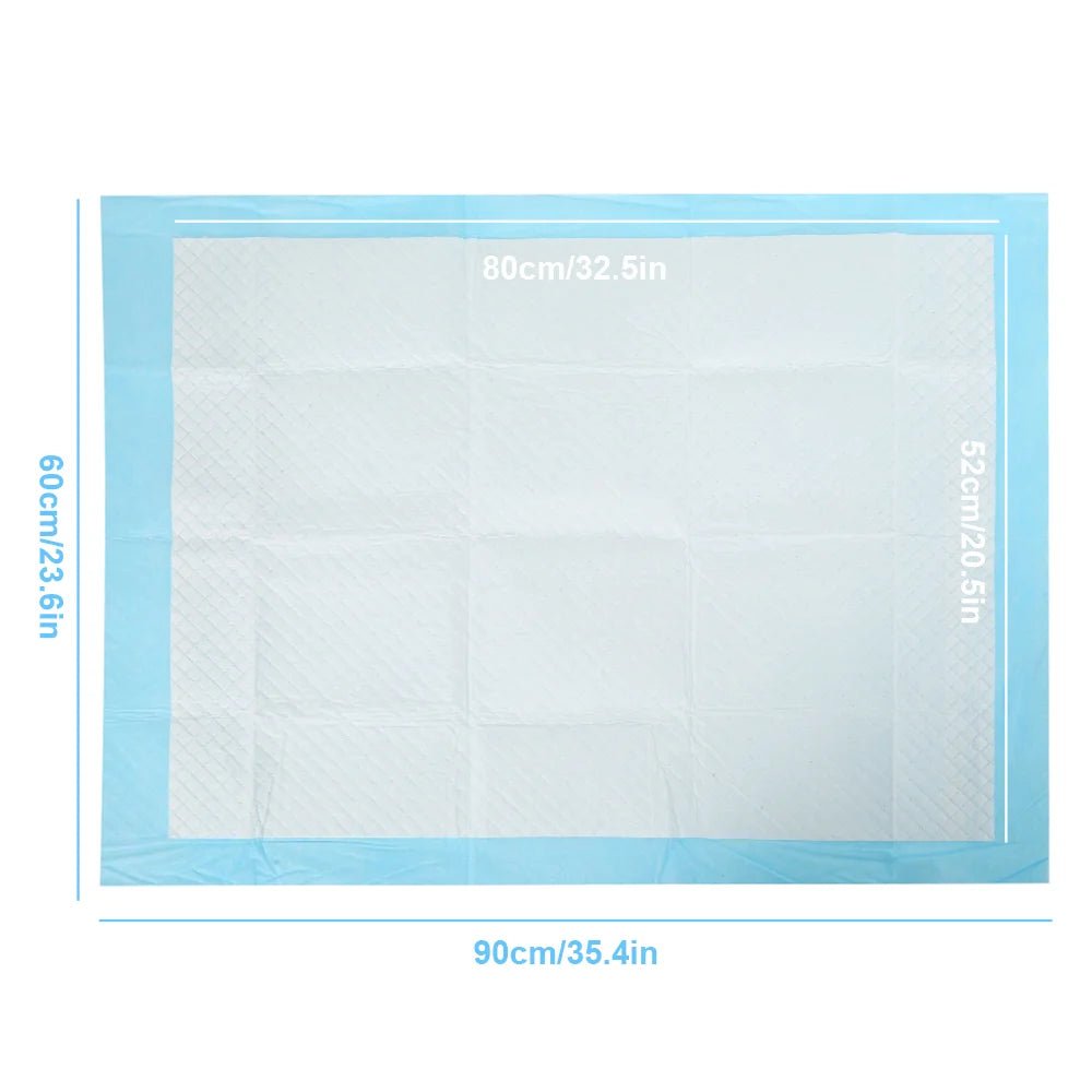 Wegwerp Hondenluiers 50 Stuks, Sneldrogend en Absorberend, Maten 60x90 cm en 60x60 cm - Hebbr