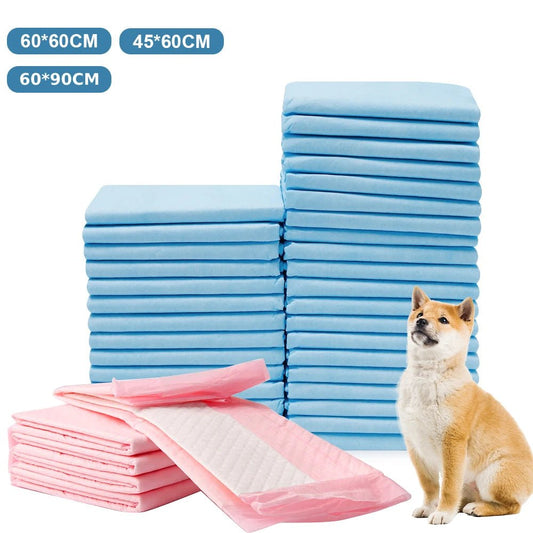 Wegwerp Hondenluiers 50 Stuks, Sneldrogend en Absorberend, Maten 60x90 cm en 60x60 cm - Hebbr