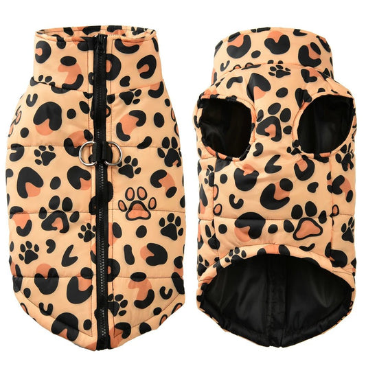 Winta Hondenjas | Waterdicht, Luipaardprint voor Kleine Honden en Katten - Hebbr