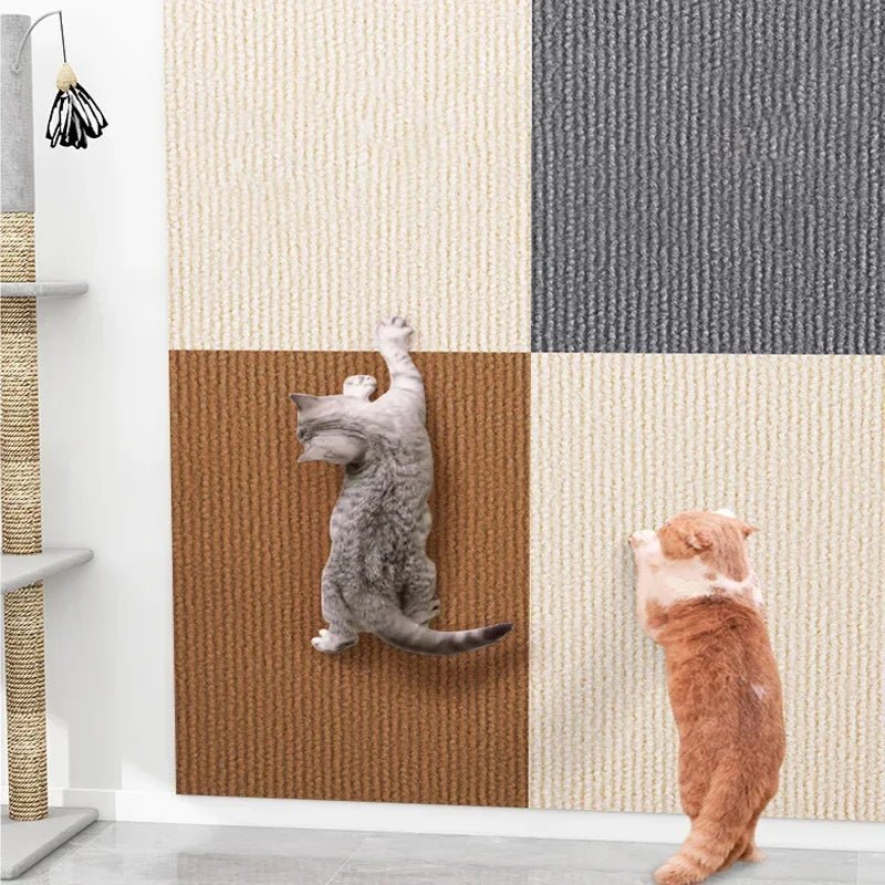 Zelfklevende kattenkrabplank voor wandbevestiging - Bescherming voor meubels en nagelscherping - Hebbr