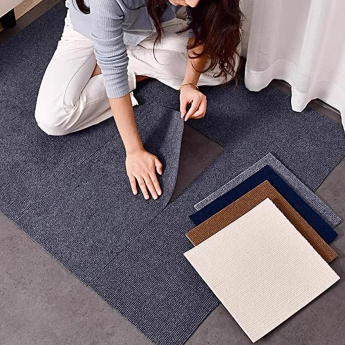 Zelfklevende Kattenmat 30x30cm – Antislip, Duurzaam, Perfect voor Krabben en Spelen - Hebbr