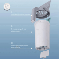 2 - in - 1 Kattenbakschep met Opvangcontainer – Hygiënisch en Tijdsbesparend - Hebbr