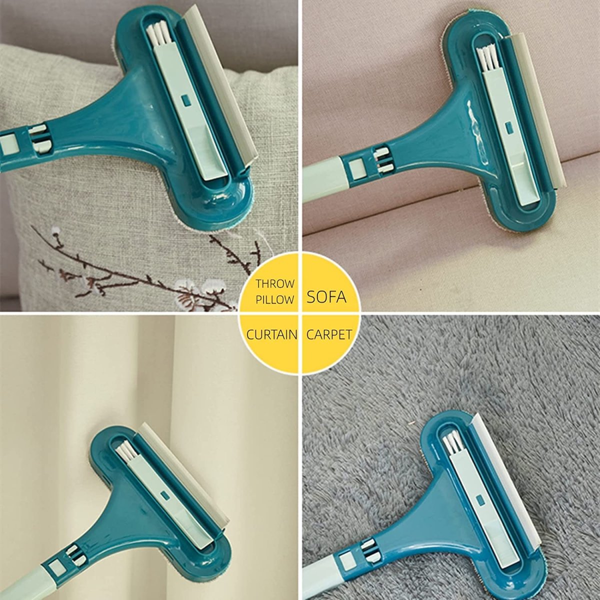 2 - in - 1 Multiborstel voor Huisdieren – Duurzaam, Compact & Ergonomisch Ontwerp - Hebbr