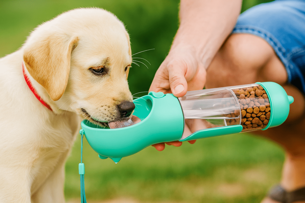 3 in 1 Honden Drinkfles - Hebbr