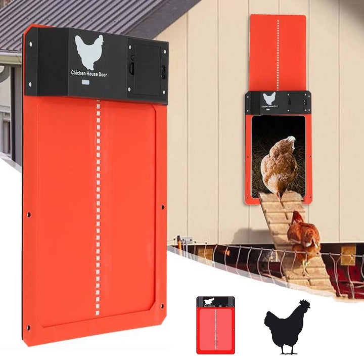 Kippenluik | Automatisch met Lichtsensor, Weerbestendig