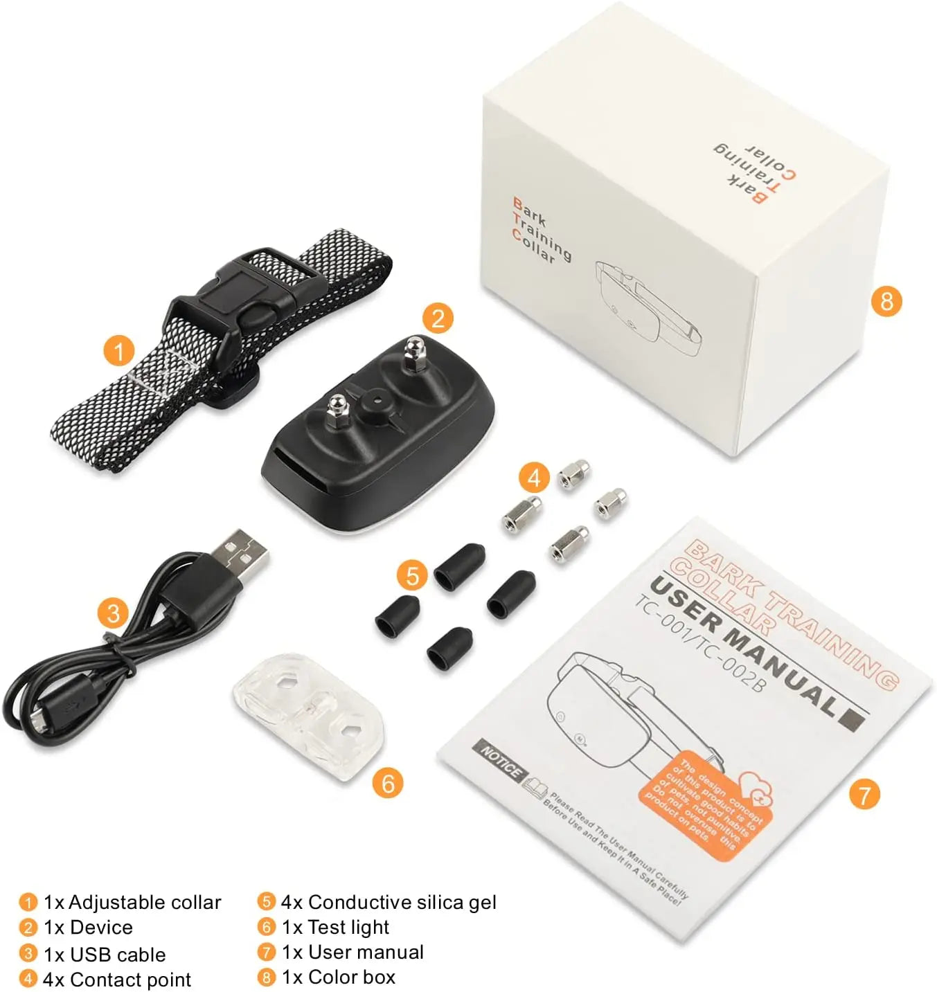 Antiblafhalsband | Slimme Vibratie, Waterdicht, USB Oplaadbaar