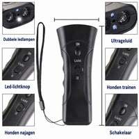 Hondenblaftrainer | Ultrasoon, Draagbaar met LED-Licht
