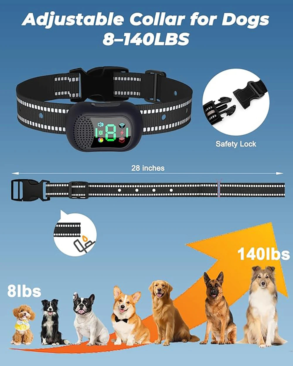 Harko Trainingshalsband Hond | 1500m Bereik, IP67 Waterdicht, Oplaadbaar, 4 Trainingsmodi