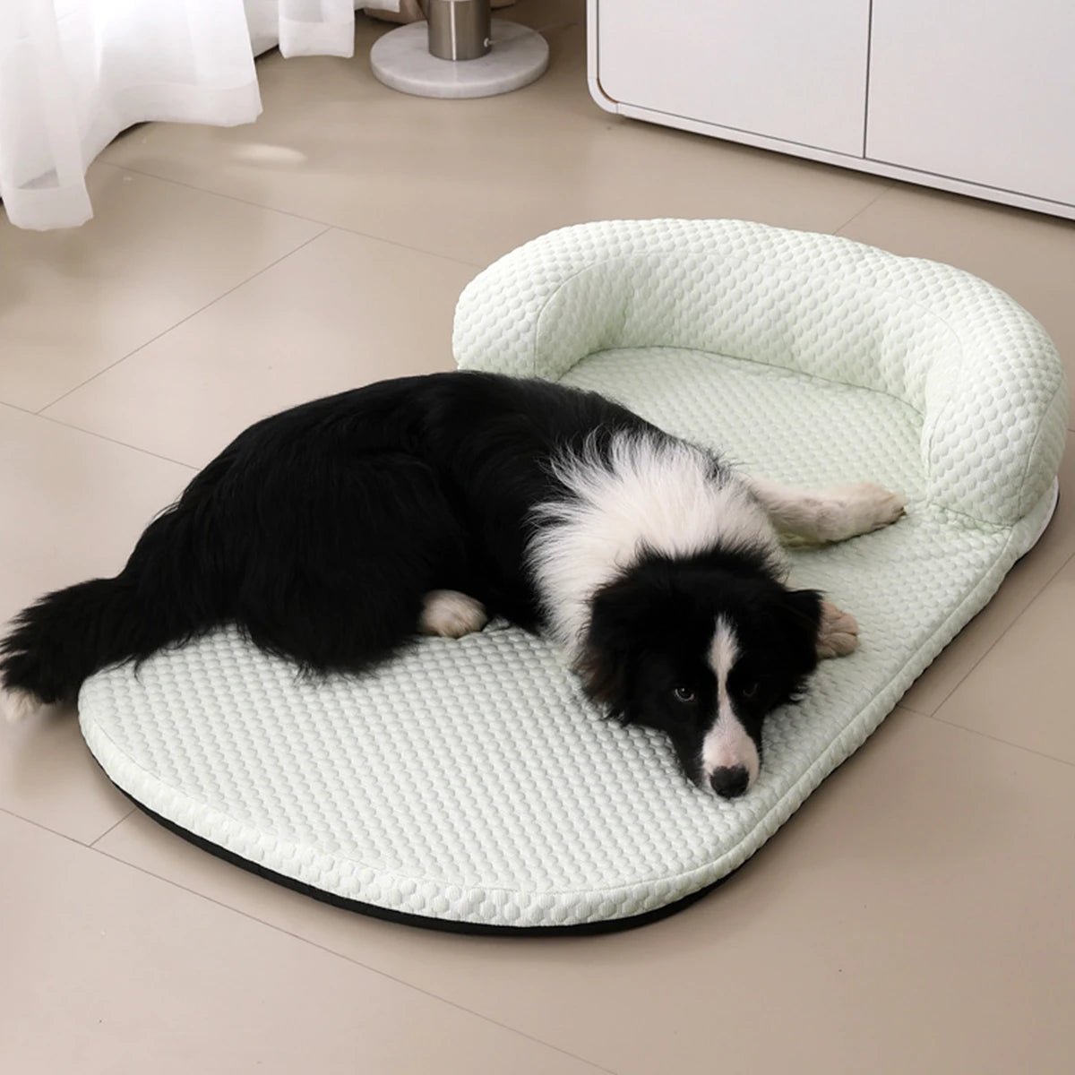 Ademend Hondenbed voor Grote Honden - Koel IJszijde met Antislip Onderkant, Machinewasbaar - Hebbr