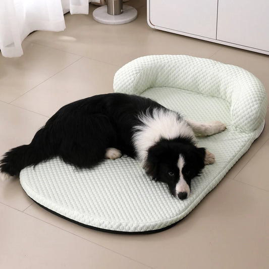 Ademend Hondenbed voor Grote Honden - Koel IJszijde met Antislip Onderkant, Machinewasbaar - Hebbr