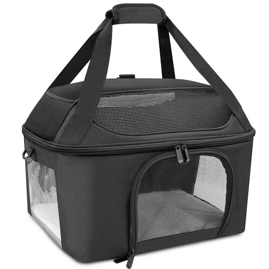 Ademend Kattenreistas met Drie Ingangen en Lichtgewicht Ontwerp - Ideaal voor Dierenartsbezoek - Hebbr