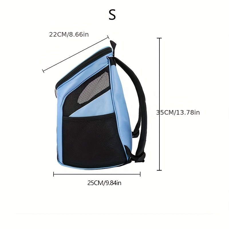 Ademend kattenrugzak met verstelbare schouderbanden - Lichtgewicht en multifunctioneel - Hebbr