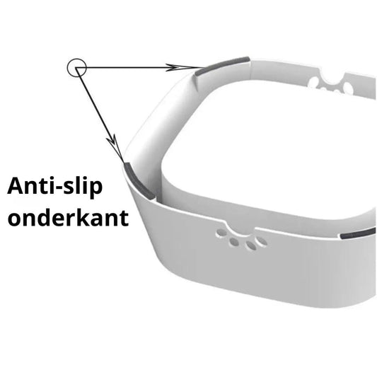 Anti - Spat Drinkbak Hond - BPA - vrij, Antislip, Ideaal voor Thuis en Auto - Hebbr