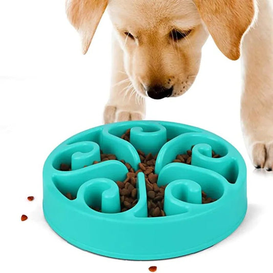 Antislip Hondenvoerbak voor Langzaam Voeden - Voedselveilig ABS, Geschikt voor Kleine en Grote Honden - Hebbr