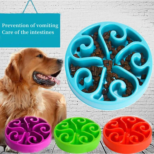 Antislip Hondenvoerbak voor Langzaam Voeden - Voedselveilig ABS, Geschikt voor Kleine en Grote Honden - Hebbr