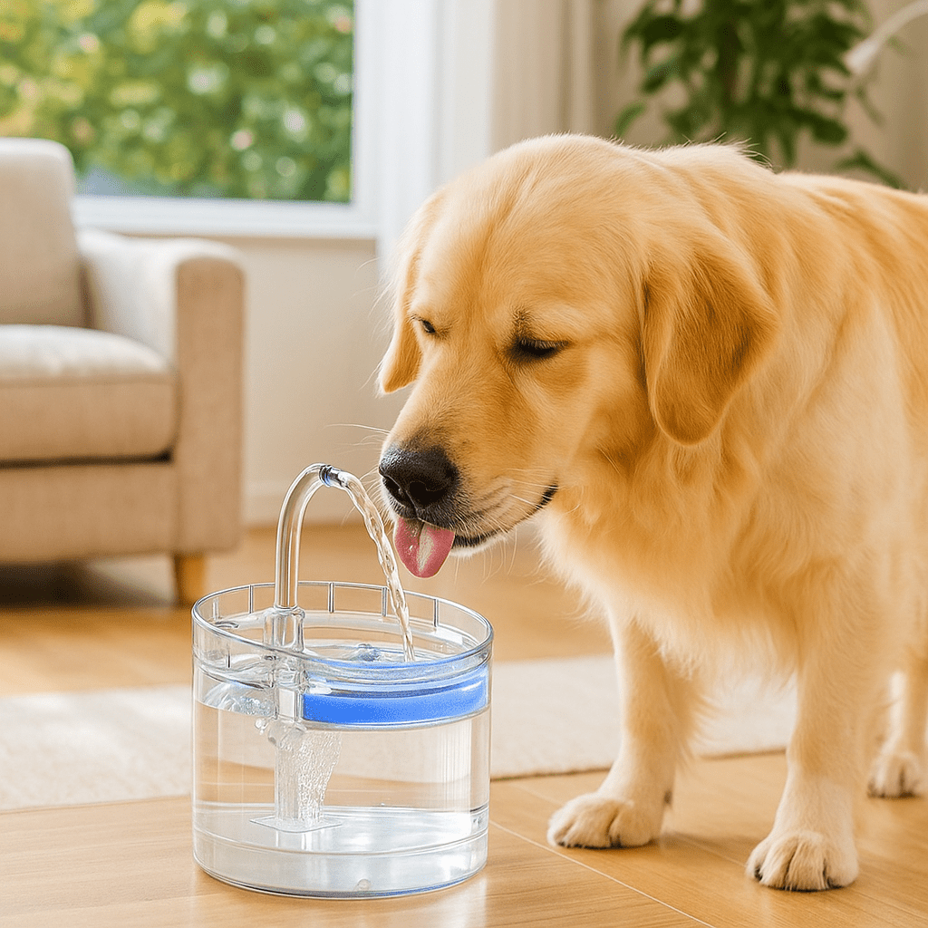 Automatische drinkfontein voor katten en honden met sensoractivatie en stil ontwerp - 2 liter - Hebbr