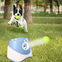 Automatische Hond Launcher met Oplaadbare Tennisbal - Interactief Speelgoed voor Honden en Katten - Hebbr