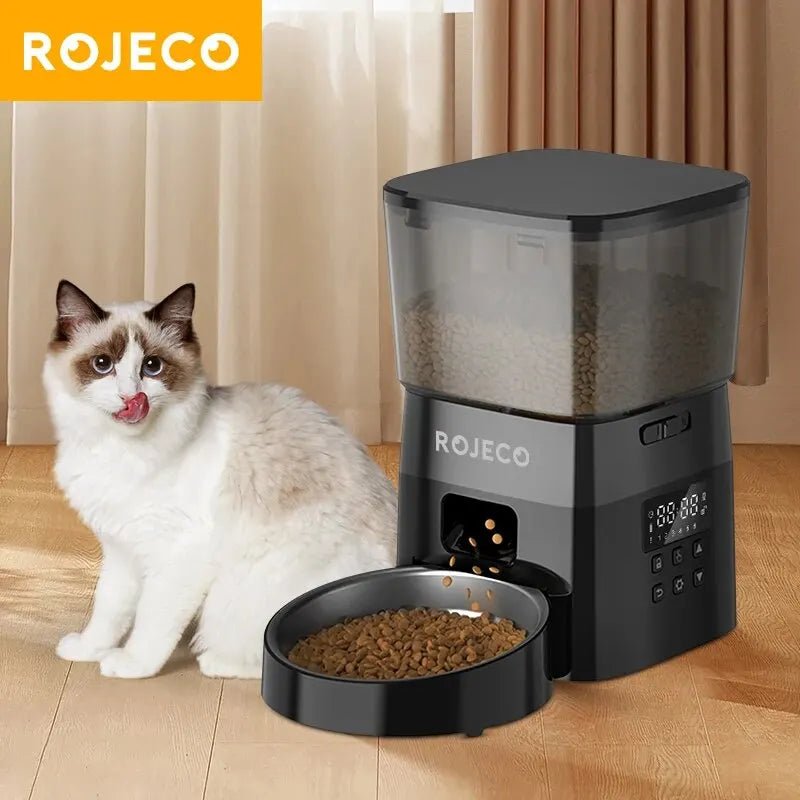 Automatische Voerautomaat voor Katten en Honden met Slimme Bediening - Tot 4 Maaltijden per Dag - Hebbr