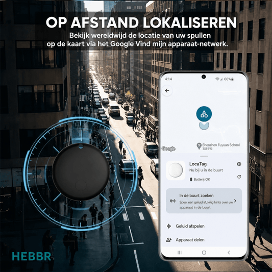 Bluetooth Tracker Halsband - Hebbr