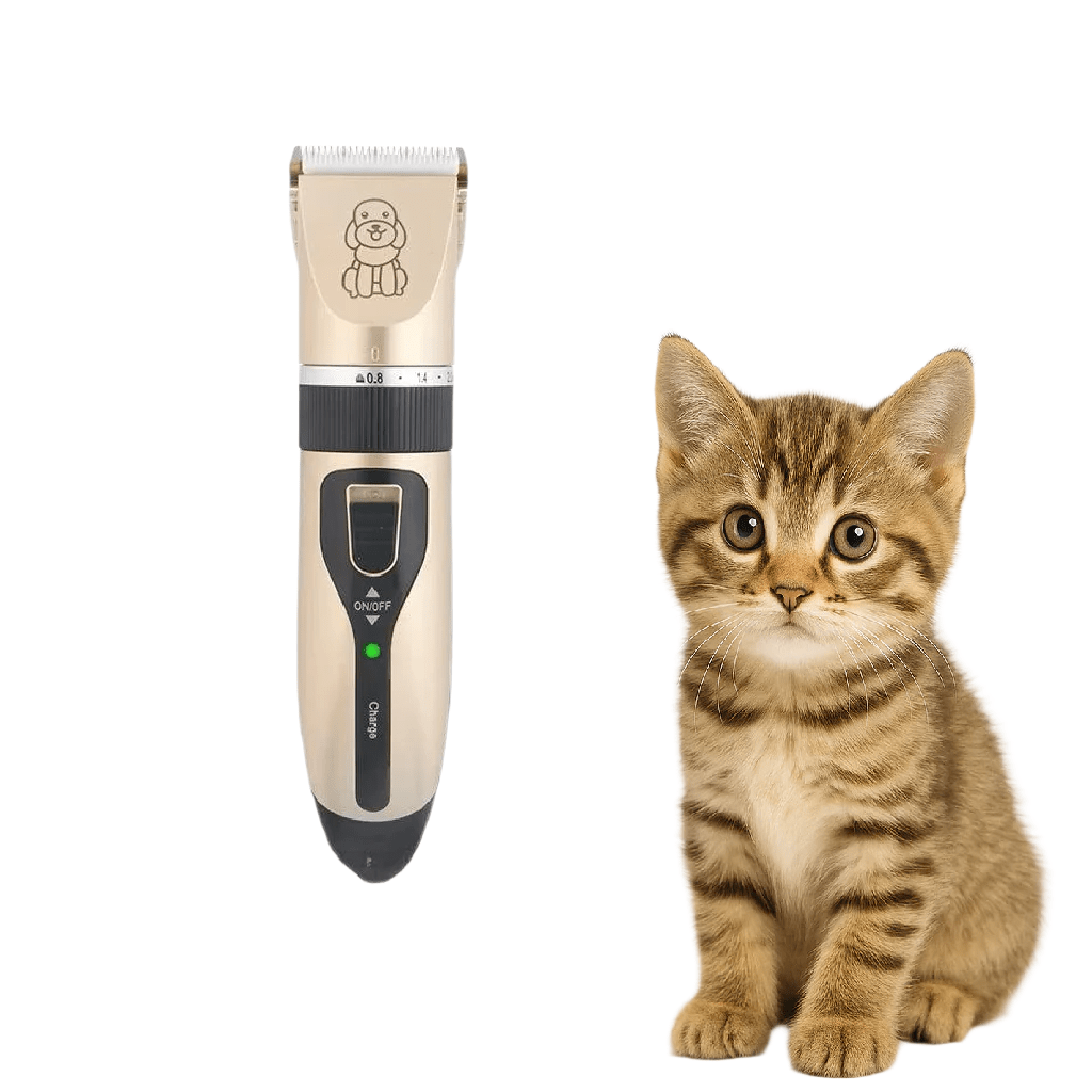 Complete Kattentondeuse Set - Stille en Veilige Tondeuse voor Alle Vachtstructuren met Oplaadkabel - Hebbr