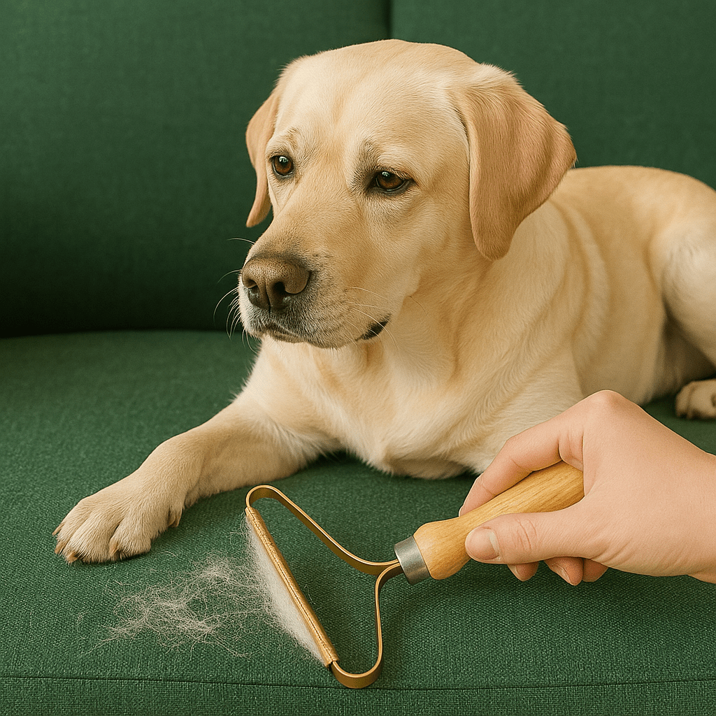 Dierenhaarverwijderaar met Houten Handvat - Efficiënt en Duurzaam voor Meubels en Kleding - Hebbr