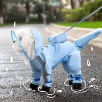 DinoHond Hondenjas | Waterdichte Regenjas Voor Grote Honden Met Dinosaurusstaart - Hebbr