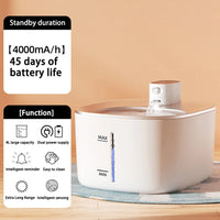 Draadloze waterfontein 4L met Bewegingssensor - Ultra Stil en Duurzaam voor Katten en Honden - Hebbr