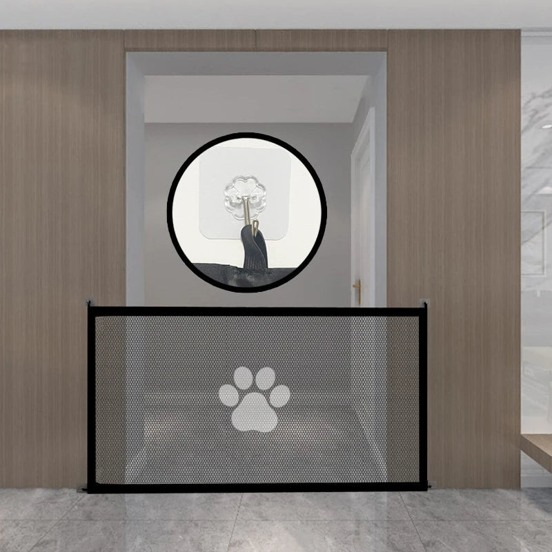 Draagbaar Opvouwbaar Hondenhek van Duurzaam Nylon Mesh - Veiligheidshek voor Honden en Katten, Maat S/L - Hebbr