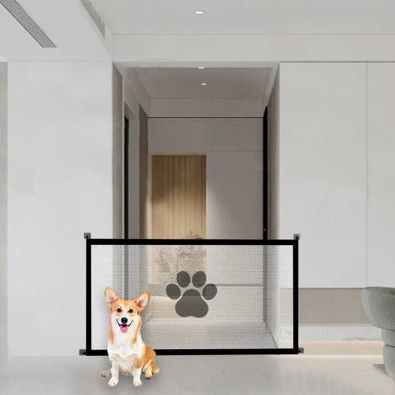 Draagbaar Opvouwbaar Hondenhek van Duurzaam Nylon Mesh - Veiligheidshek voor Honden en Katten, Maat S/L - Hebbr