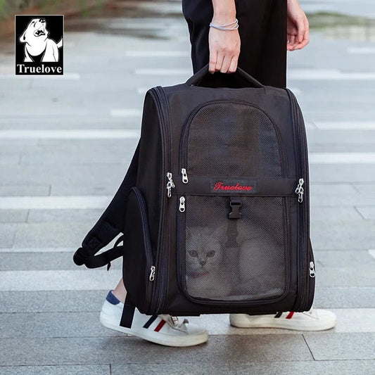 Draagbare Nylon Huisdier Rugzak voor Kleine Honden en Katten - Ademend en Comfortabel voor Reizen - Hebbr