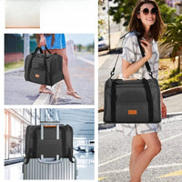 Draagbare Schoudertas Voor Huisdieren - Ademend Polyester, Opvouwbaar, Verstelbare Schouderriem, Geschikt Voor Katten Tot 5 Kg - Hebbr