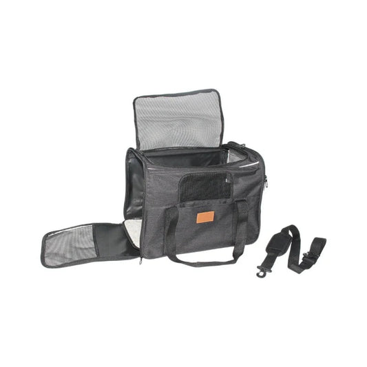Draagbare Schoudertas Voor Huisdieren - Ademend Polyester, Opvouwbaar, Verstelbare Schouderriem, Geschikt Voor Katten Tot 5 Kg - Hebbr