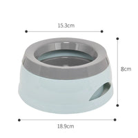 Draagbare Spill - Proof Waterbak voor Huisdieren - 750ml, Lichtblauw, Grijs of Roze - Hebbr