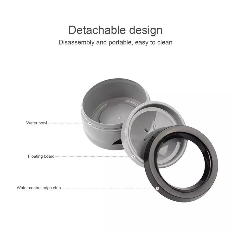 Draagbare Spill - Proof Waterbak voor Huisdieren - 750ml, Lichtblauw, Grijs of Roze - Hebbr