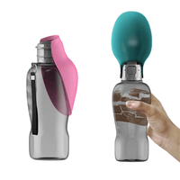 Draagbare Waterfles Voor Honden, Lekvrije Hydratatie Met Eenvoudige Knop - Compact en Veilig - Hebbr