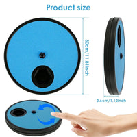 Draaibare Nagelvijl Hond en Kat 30×30×3,6 cm – Stressvrij met Voedselcompartimenten Blauw - Hebbr