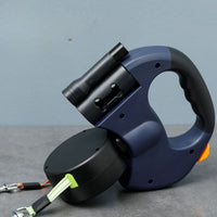 Dubbele Anti - Knoop Hondenriem voor Kleine Honden – Automatische Oprolbare 3m Riem - Hebbr