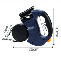 Dubbele Anti - Knoop Hondenriem voor Kleine Honden – Automatische Oprolbare 3m Riem - Hebbr